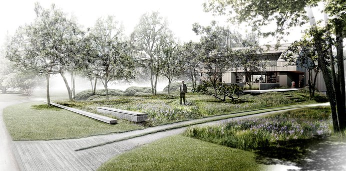 Andrew van Egmond -  Modern Landscape architecture - Uplands Victoria Bc Canada